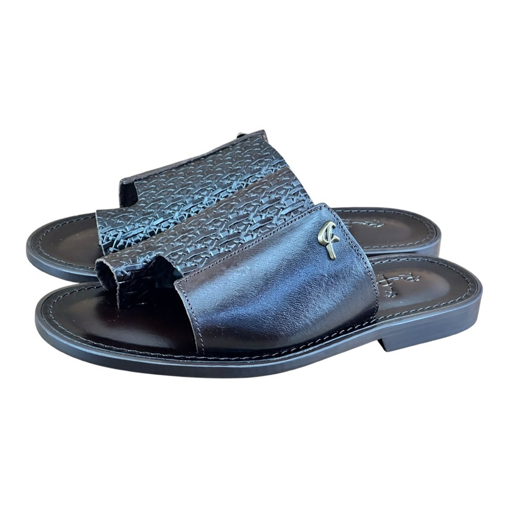 Re Ferdinando Men’s Brown Slides Sandal